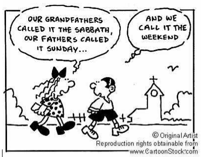 weekends and the sabbath - Ian Skemp